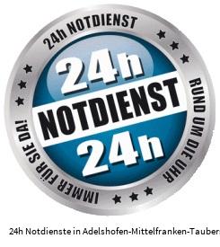 24h Schlüsselnotdienst Adelshofen Mittelfranken-Tauberscheckenbach